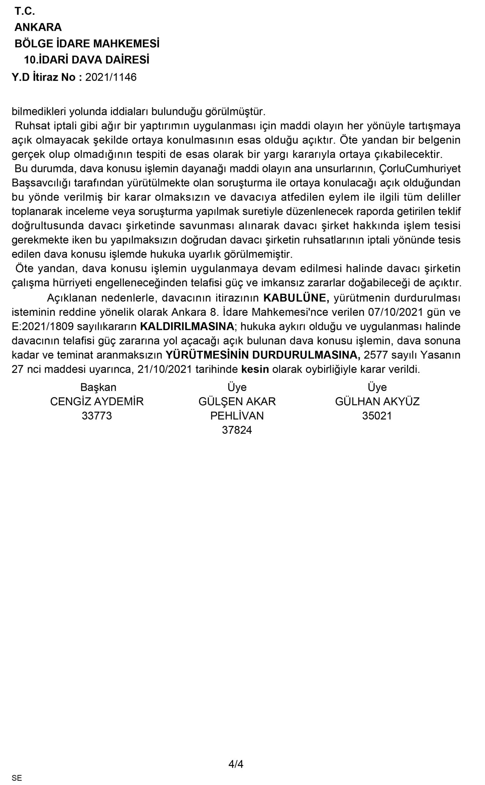 Son Dakika Havacılık Haberleri | Türk Hava Yolları, Pegasus, Sunexpress, Corendon, Havacılık, Havayolları, Havalimanları, Havaalanları, THY, Hostes, Pilot, Uçak, Kabin memuru, SHGM, DHMİ Bölge İdare Mahkemesi YD İtiraz Kararlari 6761423222438222731 4 scaled