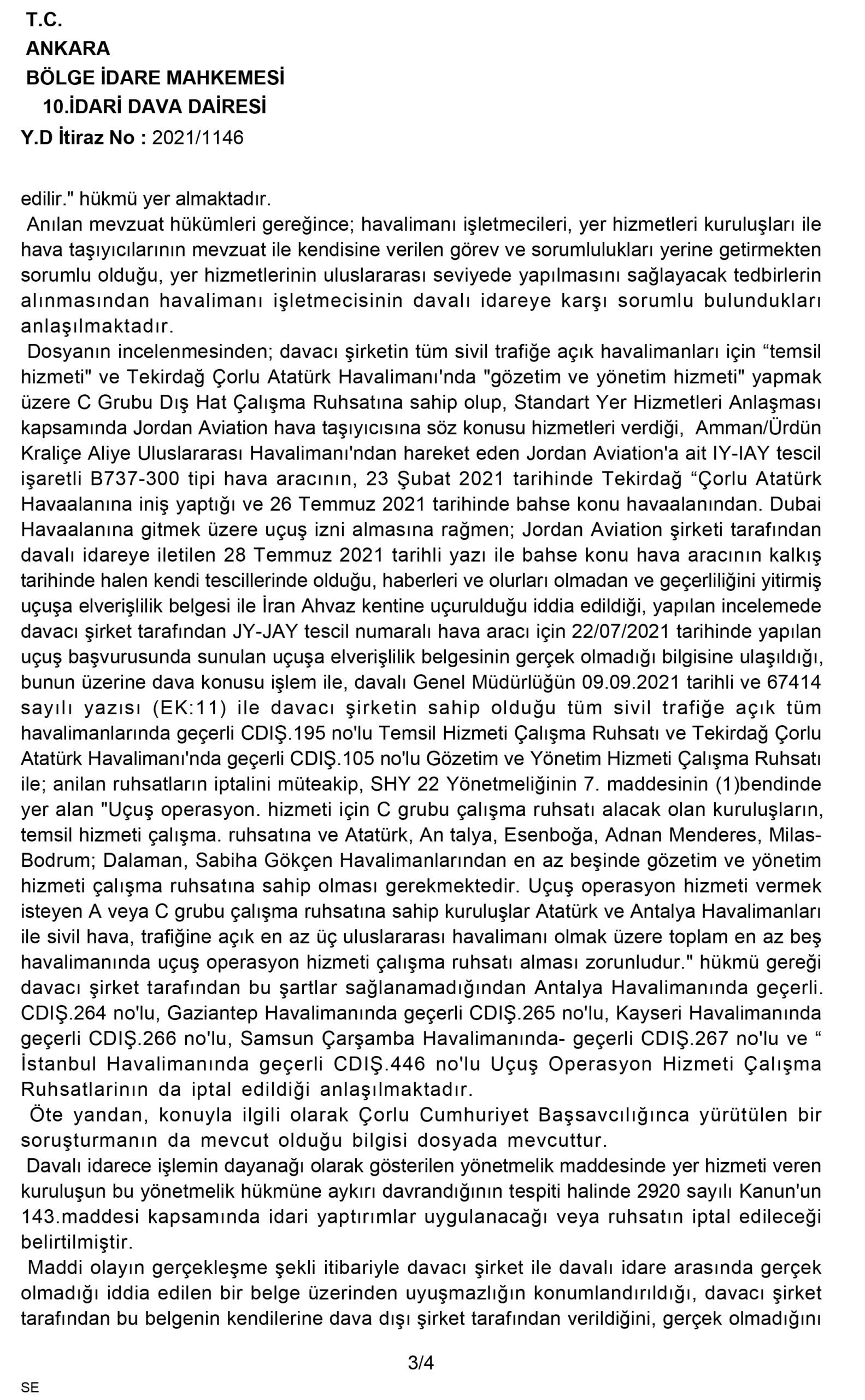 Son Dakika Havacılık Haberleri | Türk Hava Yolları, Pegasus, Sunexpress, Corendon, Havacılık, Havayolları, Havalimanları, Havaalanları, THY, Hostes, Pilot, Uçak, Kabin memuru, SHGM, DHMİ Bölge İdare Mahkemesi YD İtiraz Kararlari 6761423222438222731 3 scaled