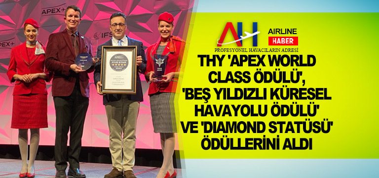 THY-'APEX-World-Class-Ödülü',-'Beş-Yıldızlı-Küresel-Havayolu-Ödülü'-ve-'Diamond-Statüsü'-ödüllerini-aldı