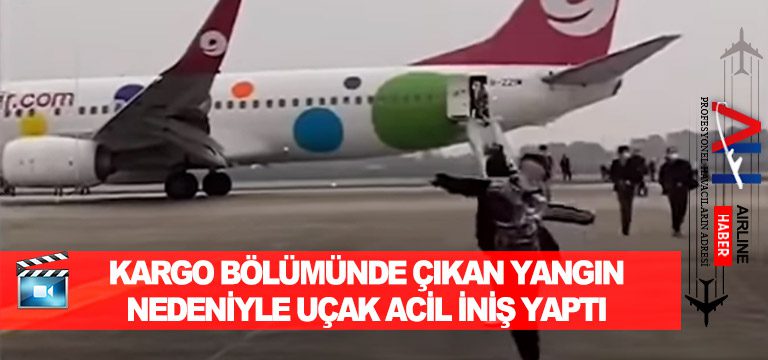 Kargo-bölümünde-çıkan-yangın-nedeniyle-uçak-acil-iniş-yaptı