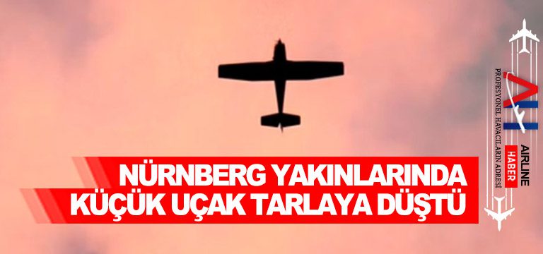 Nürnberg-yakınlarında-küçük-uçak-tarlaya-düştü