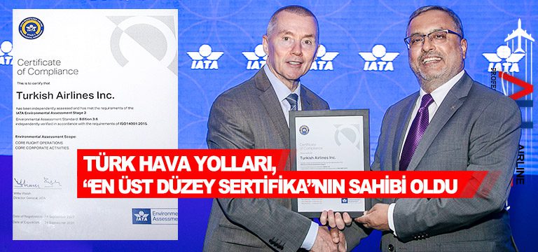 Türk-Hava-Yolları,-“En-Üst-Düzey-Sertifika”nın-sahibi-oldu