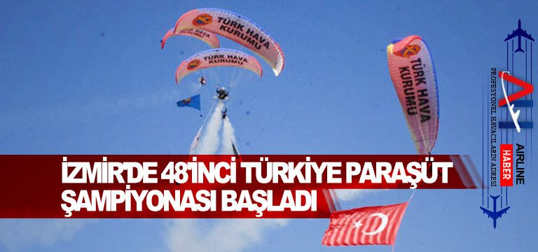 İzmir'de-48'inci-Türkiye-Paraşüt-Şampiyonası-başladı