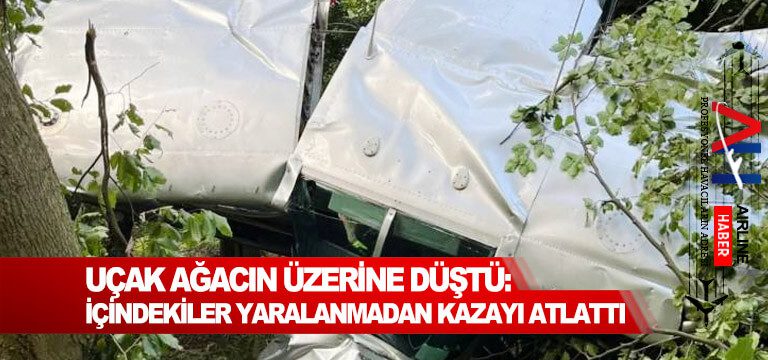 Uçak-ağacın-üzerine-düştü-İçindekiler-yaralanmadan-kazayı-atlattı