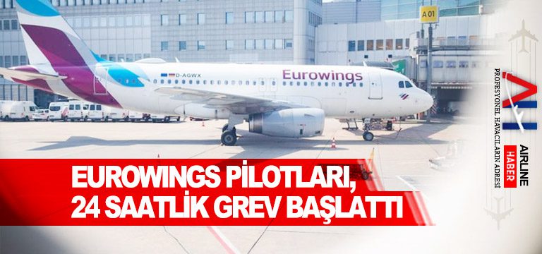 Eurowings-pilotları,-24-saatlik-grev-başlattı