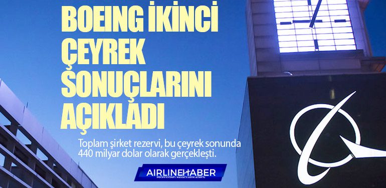 Boeing İkinci Çeyrek Sonuçlarını Açıkladı