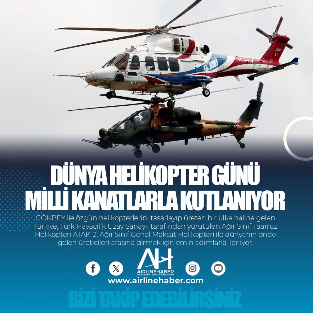 Dünya Helikopter Günü milli kanatlarla kutlanıyor