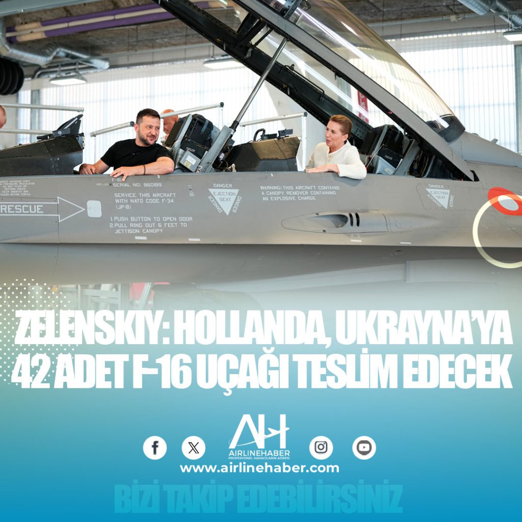 Hollanda, Ukrayna’ya 42 adet F-16 uçağı teslim edecek