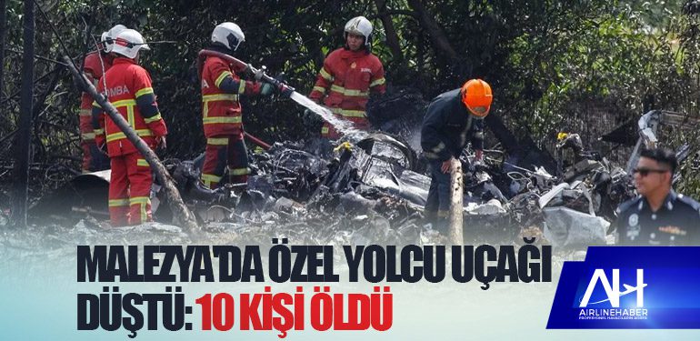 Malezya'da özel yolcu uçağı düştü: 10 kişi öldü