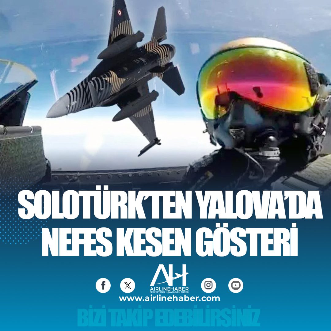 SOLOTÜRK, Yalova’da gösteriyi izleyen vatandaşların nefesini kesti