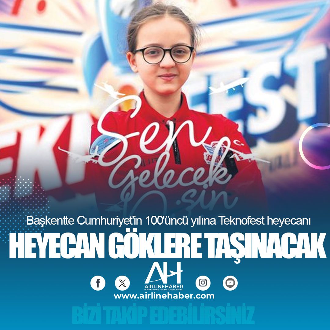 Başkentte Cumhuriyet'in 100'üncü yılına Teknofest heyecanı