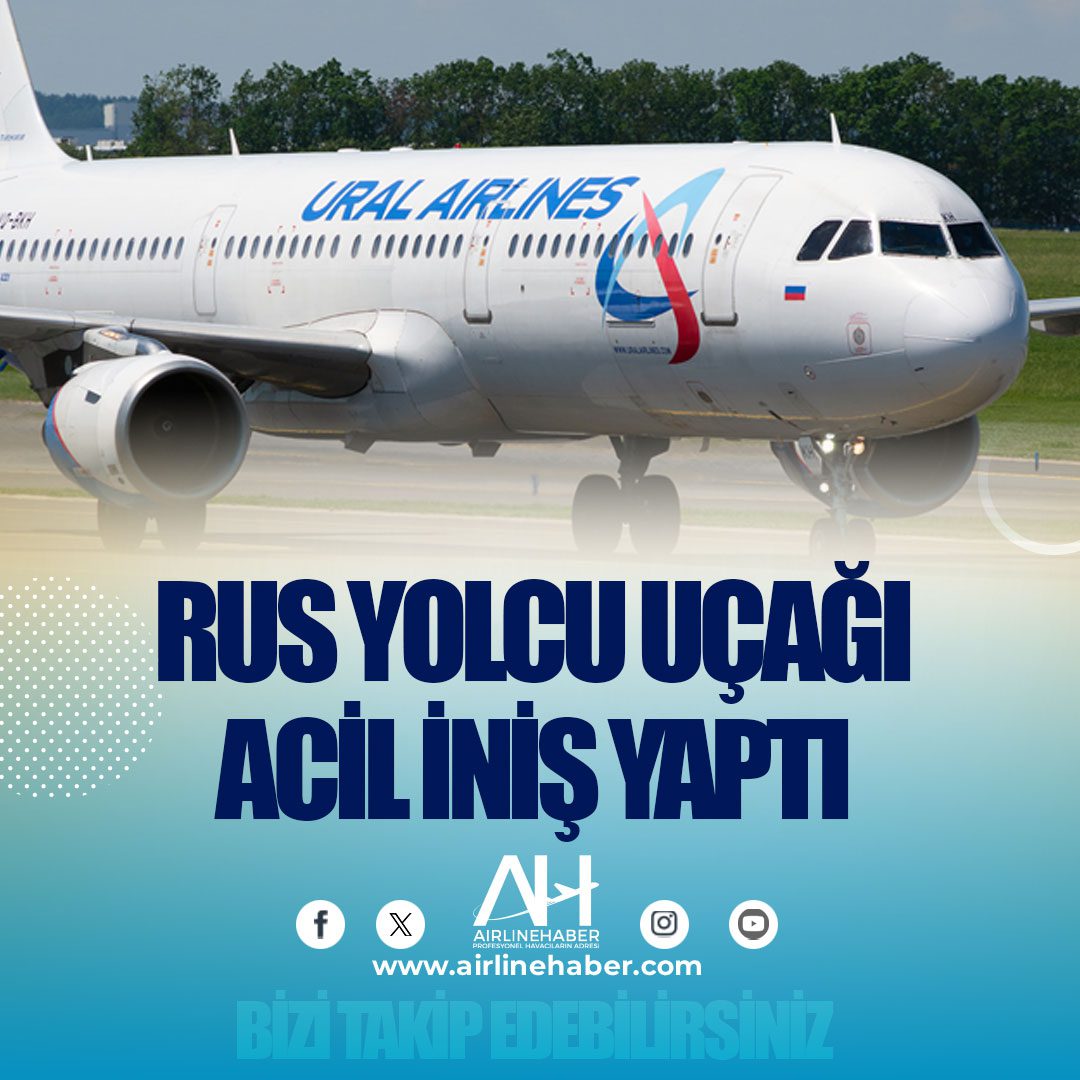 Rus yolcu uçağı acil iniş yaptı