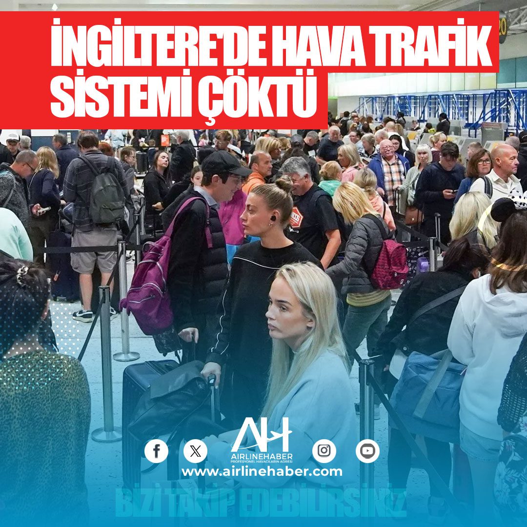 İngiltere'de Hava Trafik Sistemi Çöktü