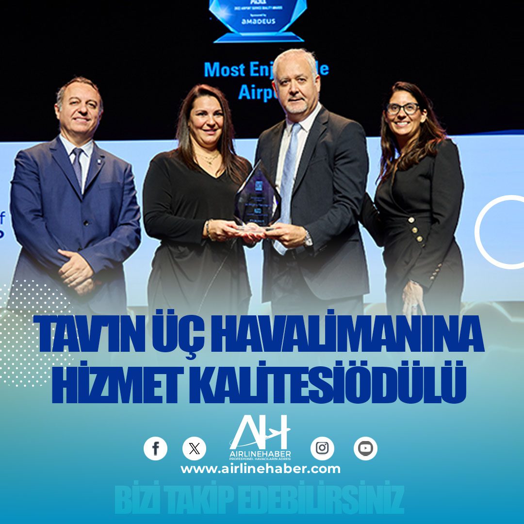 TAV'ın üç havalimanına hizmet kalitesi ödülü