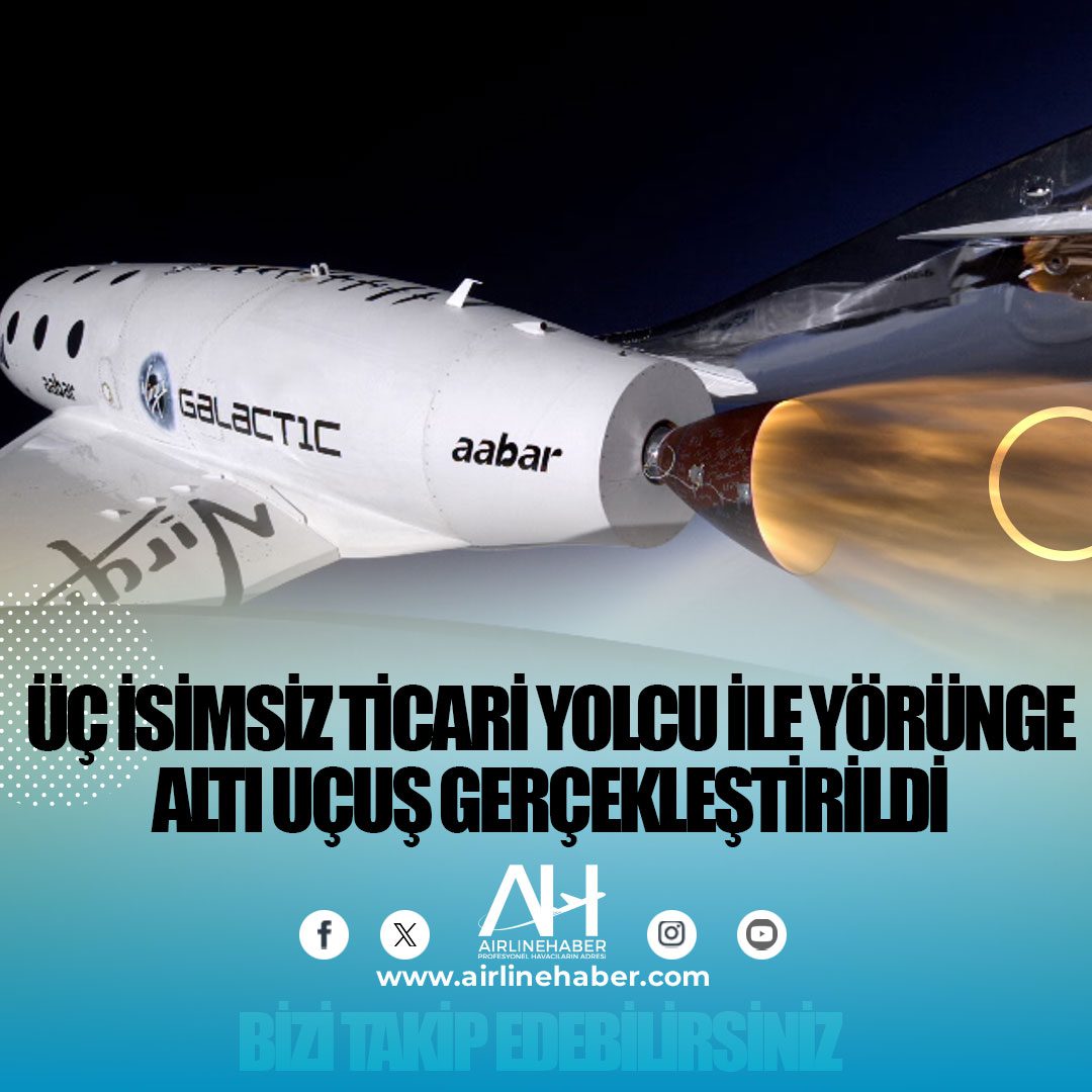 Üç isimsiz ticari yolcu ile yörünge altı uçuş gerçekleştirildi