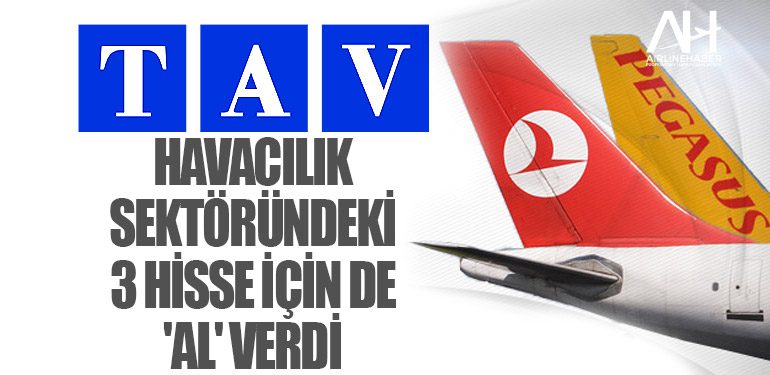 Havacılık sektöründeki 3 hisse için de 'AL' verdi