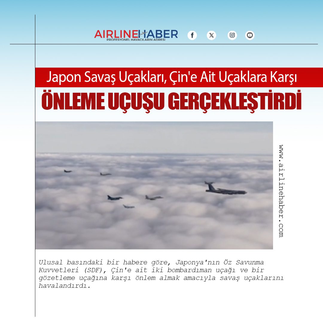 Japon Savaş Uçakları, Çin'e Ait Uçaklara Karşı Önleme Uçuşu Gerçekleştirdi