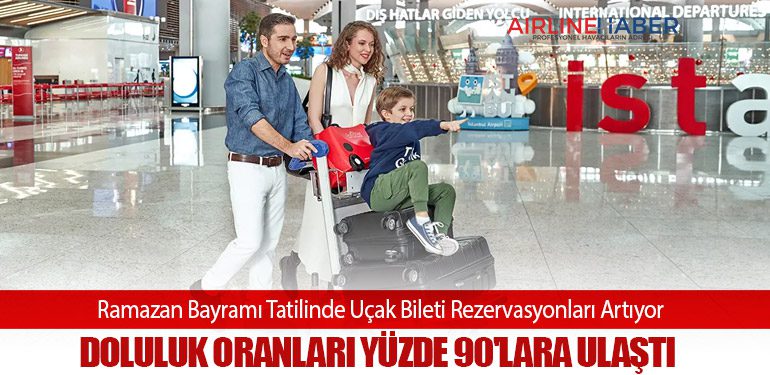 Ramazan Bayramı Tatilinde Uçak Bileti Rezervasyonları Artıyor: Doluluk Oranları Yüzde 90'lara Ulaştı