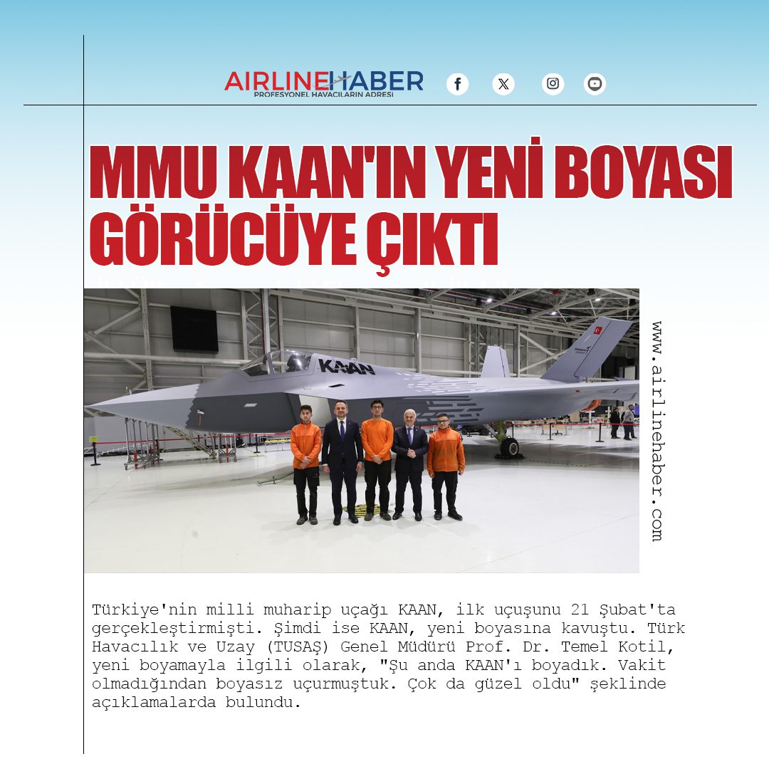 MMU KAAN'ın Yeni Boyası Görücüye Çıktı