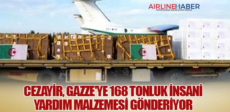 Cezayir, Gazze'ye 168 Tonluk İnsani Yardım Malzemesi Gönderiyor