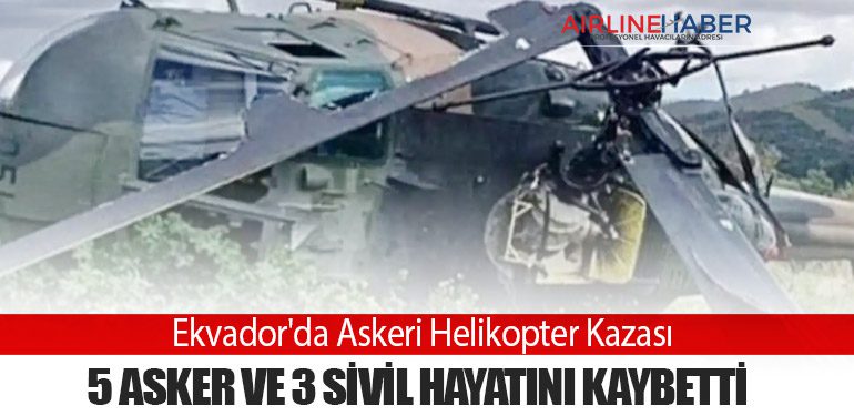 Ekvador'da Askeri Helikopter Kazası: 5 Asker ve 3 Sivil Hayatını Kaybetti