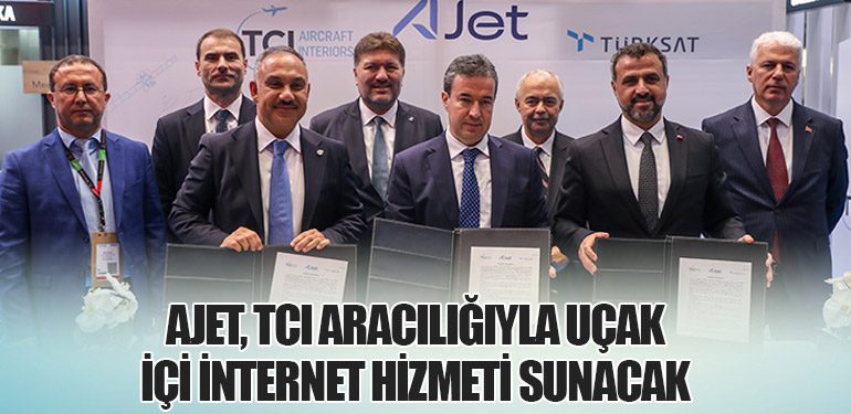 AJet, TCI Aracılığıyla Uçak İçi İnternet Hizmeti Sunacak