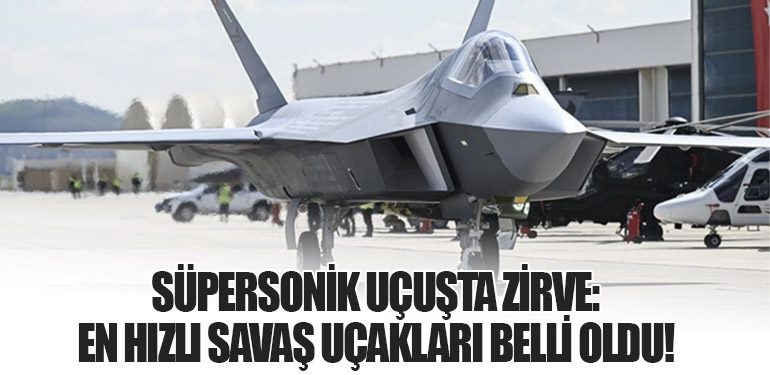 Süpersonik Uçuşta Zirve: En Hızlı Savaş Uçakları Belli Oldu!