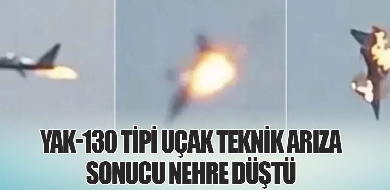 Yak-130 Tipi Uçak Teknik Arıza Sonucu Nehre Düştü