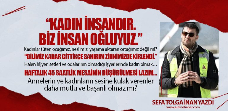 Dilimiz kadar gittikçe sanırım zihnimizde kirlendi. Halen hijyen setleri ve odalarının olmadığı işyerlerinde kadın olmak… Haftalık 45 saatlik mesainin düşürülmesi lazım…