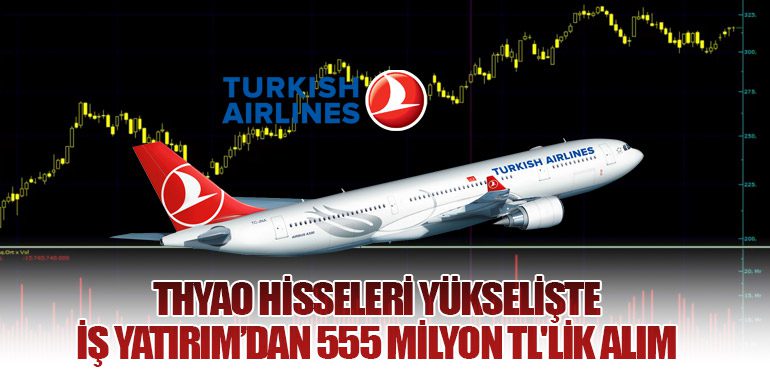 THYAO Hisseleri Yükselişte: İş Yatırım’dan 555 Milyon TL'lik Alım