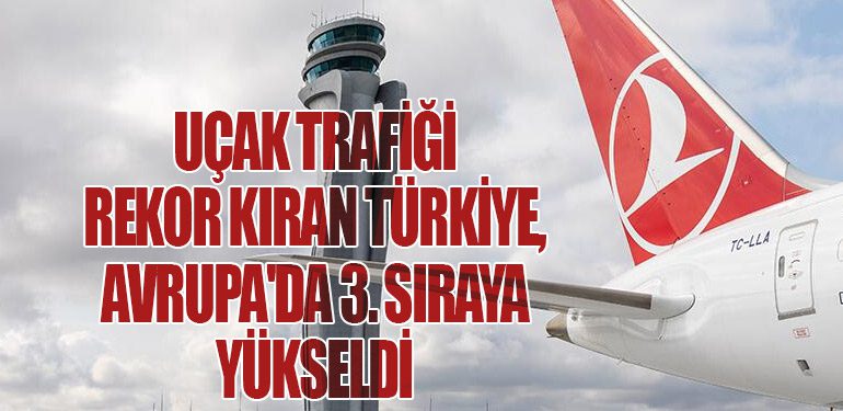 Uçak Trafiği Rekor Kıran Türkiye, Avrupa'da 3. Sıraya Yükseldi