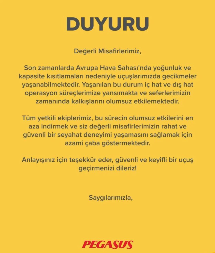 Son Dakika Havacılık Haberleri | Türk Hava Yolları, Pegasus, Sunexpress, Corendon, Havacılık, Havayolları, Havalimanları, Havaalanları, THY, Hostes, Pilot, Uçak, Kabin memuru, SHGM, DHMİ pegasus aciklamsi