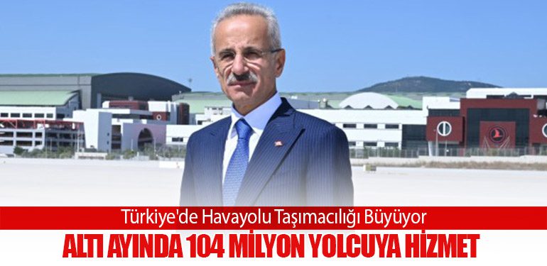 Türkiye'de Havayolu Taşımacılığı Büyüyor. 2024'ün İlk Altı Ayında 104 Milyon Yolcuya Hizmet