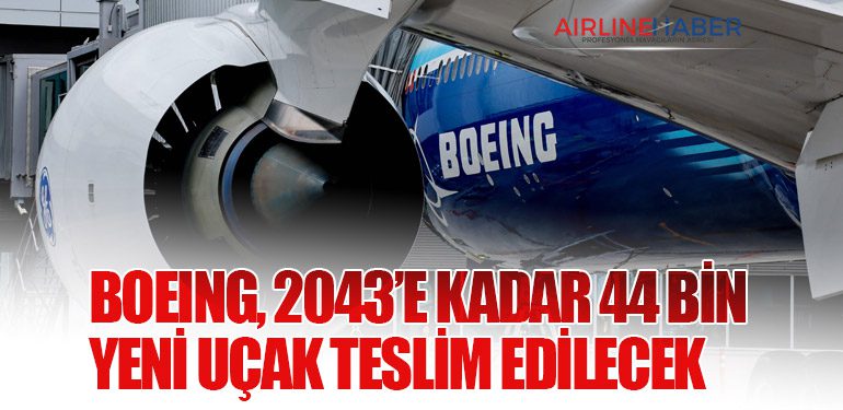 Boeing, 2043’e Kadar 44 Bin Yeni Uçak Teslim Edilecek