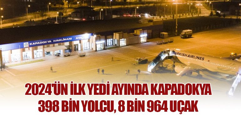 2024'ün İlk Yedi Ayında Kapadokya: 398 Bin Yolcu, 8 Bin 964 Uçak