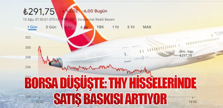 Borsa Düşüşte: THY Hisselerinde Satış Baskısı Artıyor