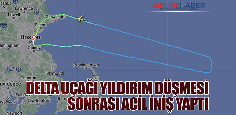 Delta Uçağı Yıldırım Düşmesi Sonrası Acil İniş Yaptı