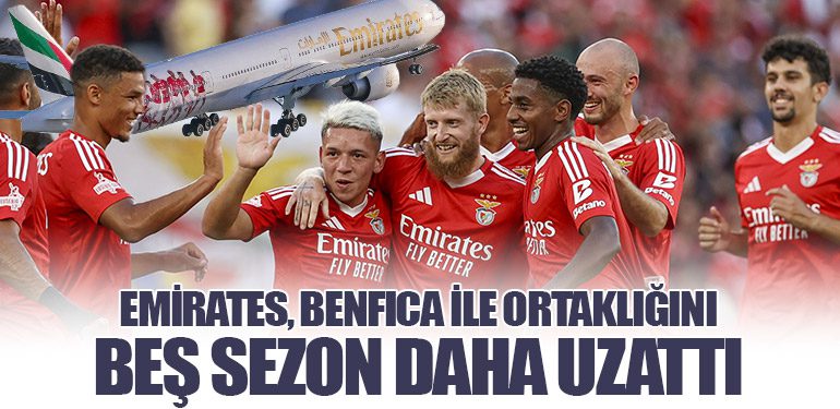 Emirates, Benfica ile Ortaklığını Beş Sezon Daha Uzattı