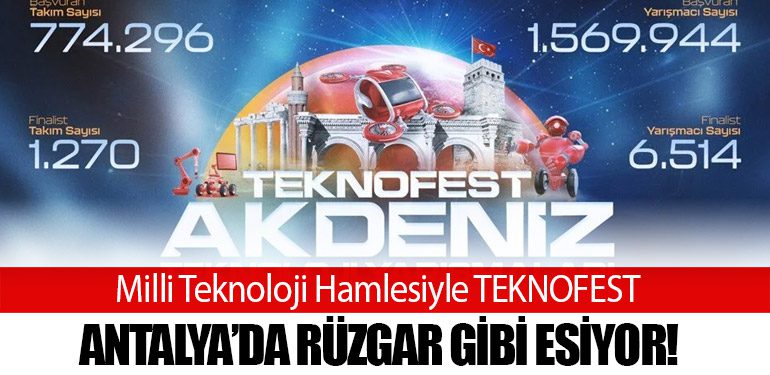 Milli Teknoloji Hamlesiyle TEKNOFEST Antalya’da Rüzgar Gibi Esiyor!