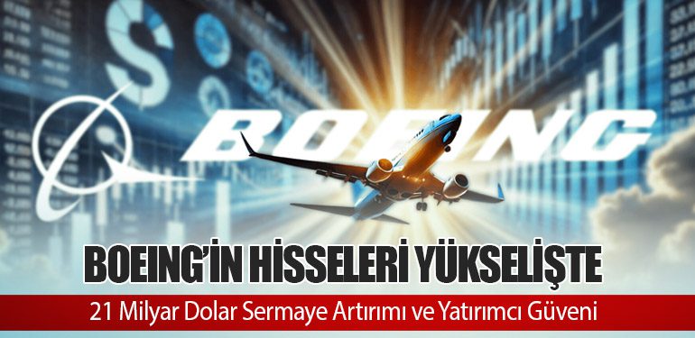 Boeing’in Hisseleri Yükselişte: 21 Milyar Dolar Sermaye Artırımı ve Yatırımcı Güveni