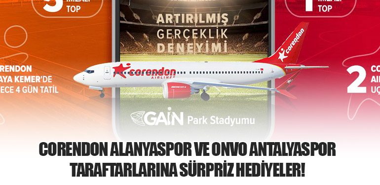 Corendon Alanyaspor ve Onvo Antalyaspor Taraftarlarına Sürpriz Hediyeler!