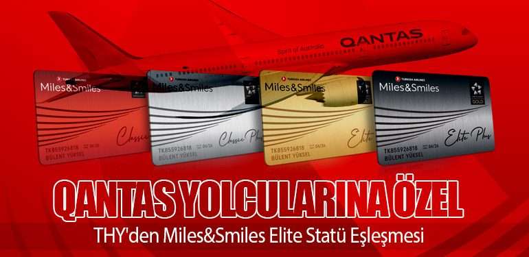 Qantas Yolcularına Özel: THY'den Miles&Smiles Elite Statü Eşleşmesi