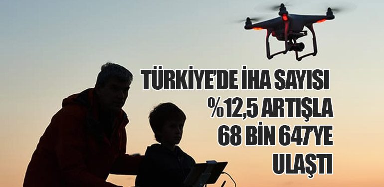 Türkiye’de İHA Sayısı Yüzde 12,5 Artışla 68 Bin 647’ye Ulaştı