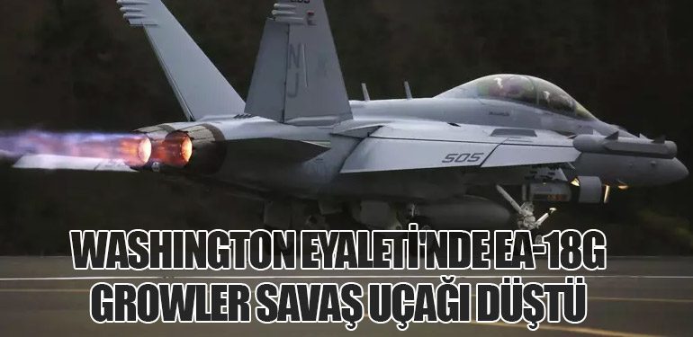 Washington Eyaleti'nde EA-18G Growler Savaş Uçağı Düştü