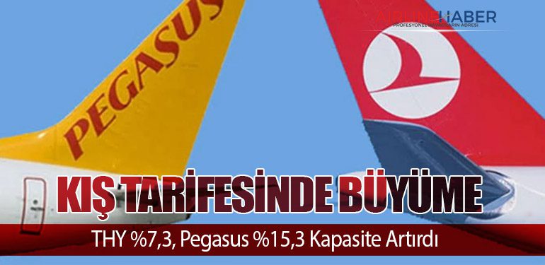 Kış Tarifesinde Büyüme: THY %7,3, Pegasus %15,3 Kapasite Artırdı