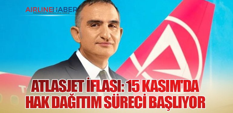 Atlasjet İflası: 15 Kasım'da Hak Dağıtım Süreci Başlıyor