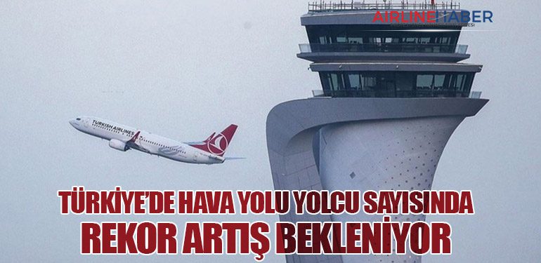 Türkiye’de Hava Yolu Yolcu Sayısında Rekor Artış Bekleniyor