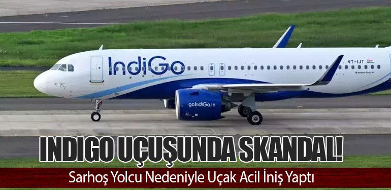 IndiGo Uçuşunda Skandal! Sarhoş Yolcu Nedeniyle Uçak Acil İniş Yaptı