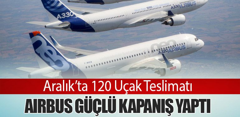 Aralık’ta 120 Uçak Teslimatı: Airbus Güçlü Kapanış Yaptı