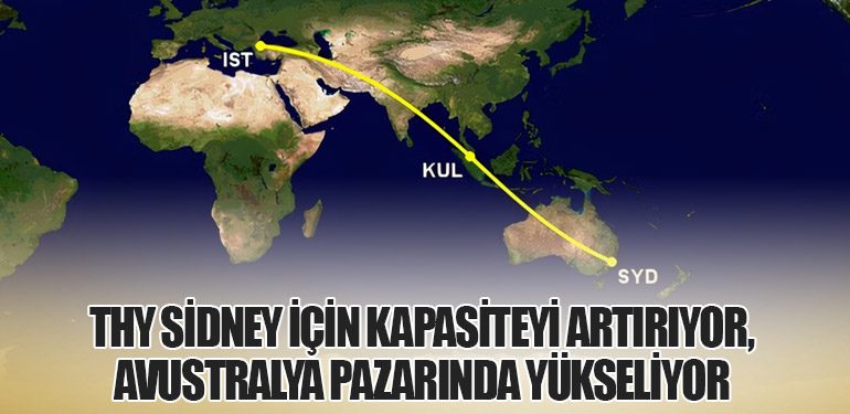 THY Sidney İçin Kapasiteyi Artırıyor, Avustralya Pazarında Yükseliyor